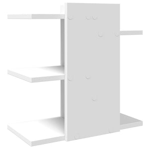 Organizer da Scrivania Bianco 42x21,5x42 cm Legno Multistrato 848066