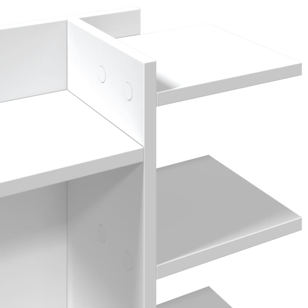 Organizer da Scrivania Bianco 42x21,5x42 cm Legno Multistrato 848066