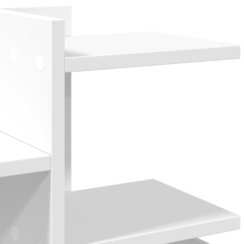 Organizer per la Scrivania Bianco 49x20x52,5 cm in Multistrato 848073