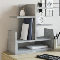 Organizer Scrivania Grigio Cemento 49x20x52,5 cm Multistrato 848076