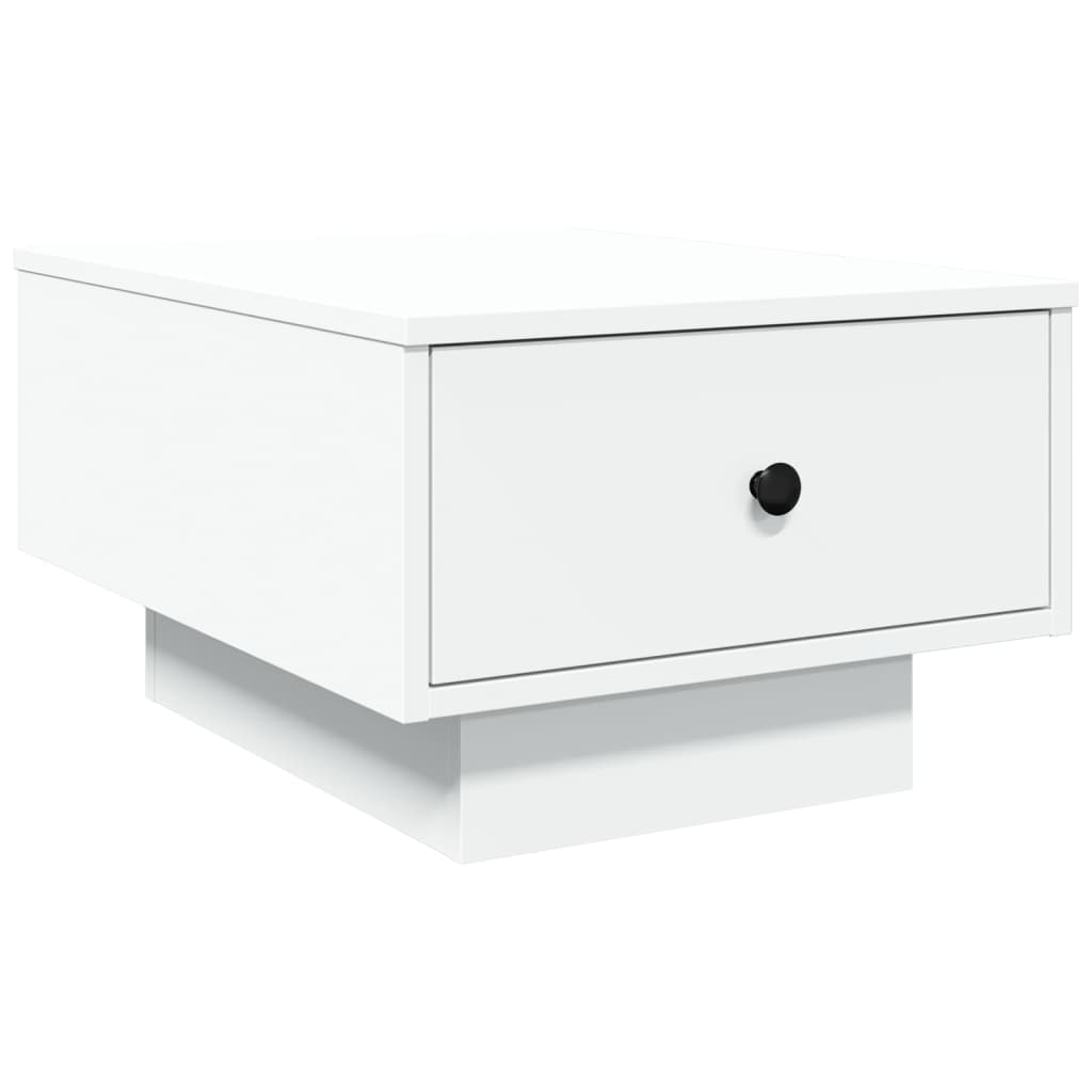 Tavolino da Salotto Bianco 60x45x31 cm in Legno Multistrato 848080