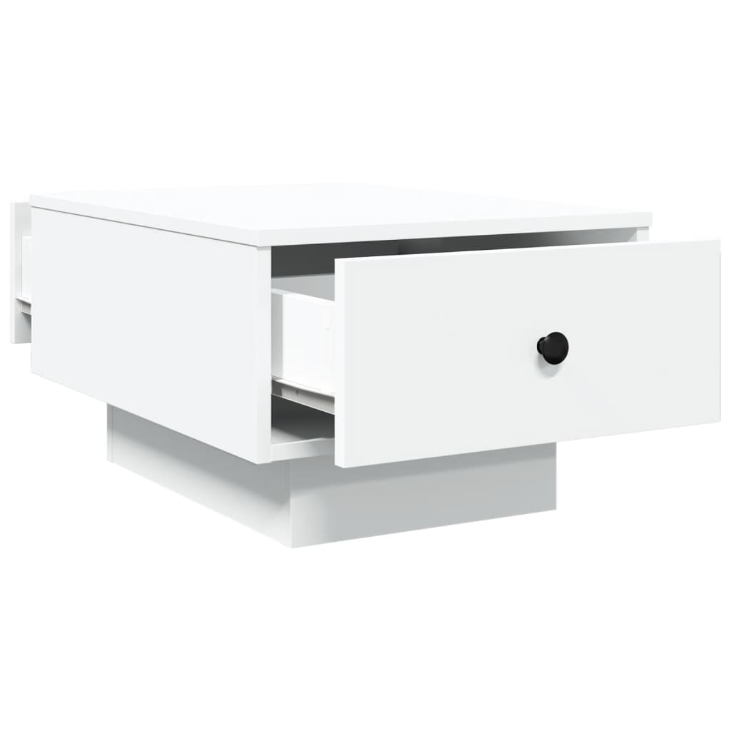 Tavolino da Salotto Bianco 60x45x31 cm in Legno Multistrato 848080