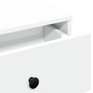 Tavolino da Salotto Bianco 60x45x31 cm in Legno Multistrato 848080