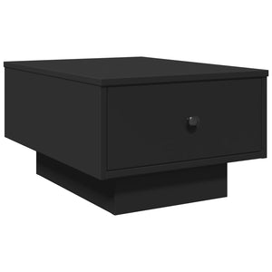 Tavolino da Salotto Nero 60x45x31 cm in Legno Multistrato 848081