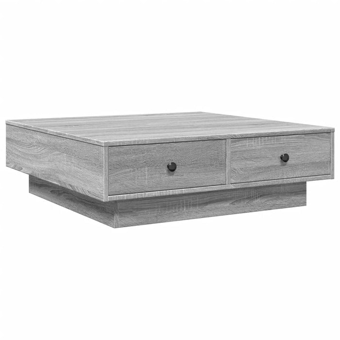 Tavolino da Salotto Grigio Sonoma 90x90x28 cm Legno Multistrato 848092