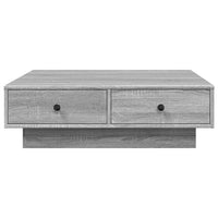 Tavolino da Salotto Grigio Sonoma 90x90x28 cm Legno Multistrato 848092