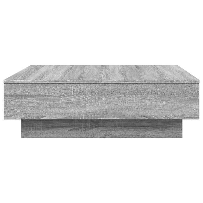 Tavolino da Salotto Grigio Sonoma 90x90x28 cm Legno Multistrato 848092