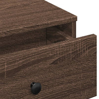 Tavolino da Salotto Rovere Marrone 90x90x28cm Legno Multistrato 848093