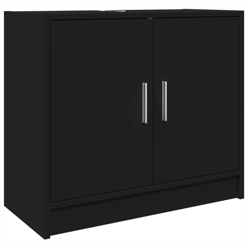 Mobile Lavabo Nero 63x29x55 cm in Truciolato 848095