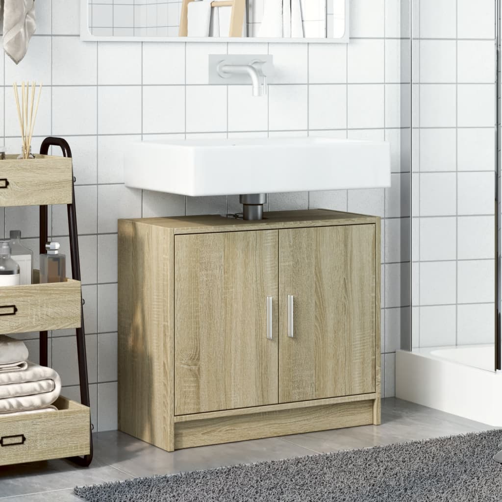 Mobile Lavabo Rovere Sonoma 63x29x55 cm Legno Multistrato 848096