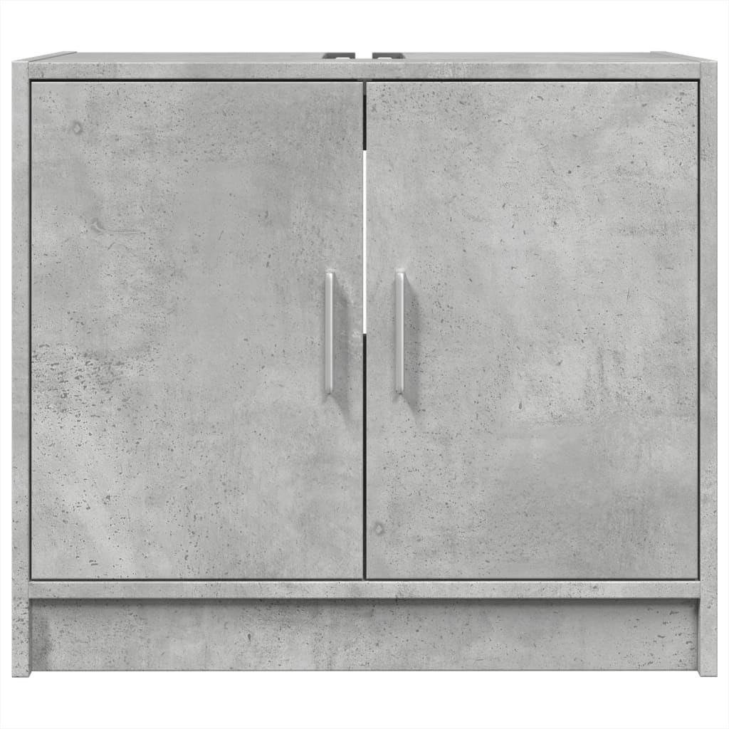 Mobile Lavabo Grigio Cemento 63x29x55 cm in Legno Multistrato 848097