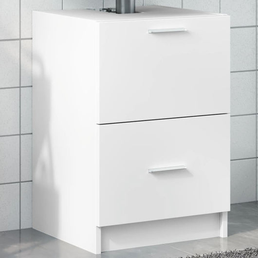 Mobile Lavabo Bianco 80x33x60 cm in Truciolare 848101