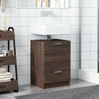 Mobile Lavabo Rovere Marrone 40x37x59 cm in Truciolare 848107