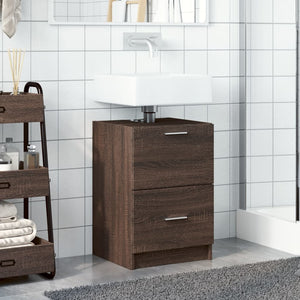 Mobile Lavabo Rovere Marrone 40x37x59 cm in Truciolare 848107