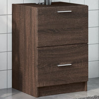 Mobile Lavabo Rovere Marrone 40x37x59 cm in Truciolare 848107