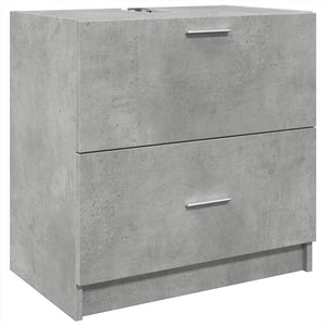 Mobile Lavabo Grigio Cemento 59x37x59 cm in Truciolare 848111