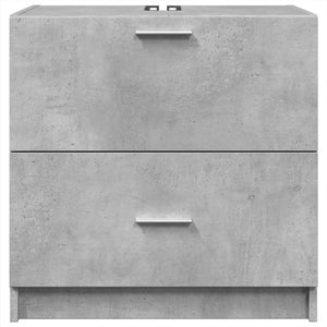 Mobile Lavabo Grigio Cemento 59x37x59 cm in Truciolare 848111