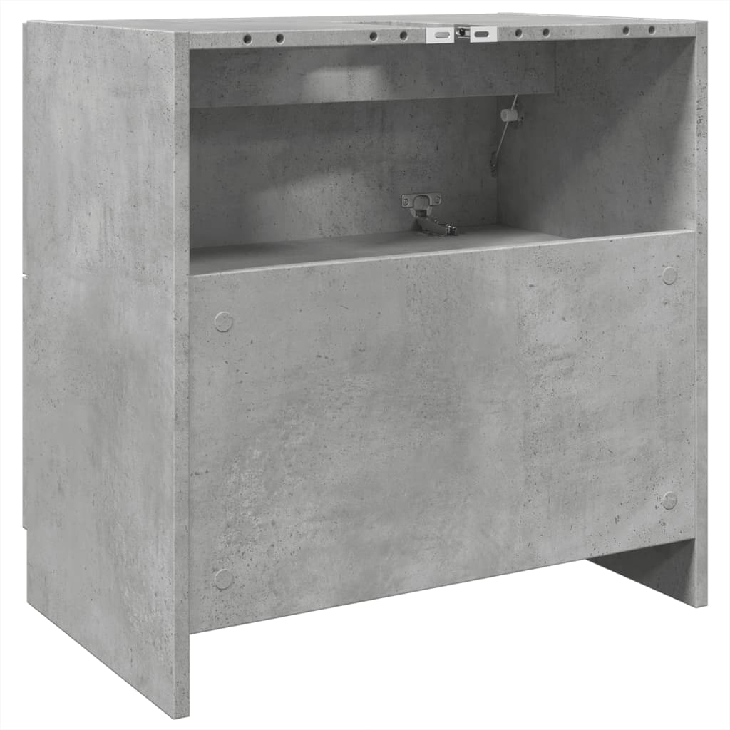 Mobile Lavabo Grigio Cemento 59x37x59 cm in Truciolare 848111