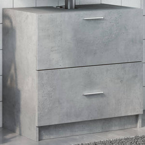 Mobile Lavabo Grigio Cemento 59x37x59 cm in Truciolare 848111