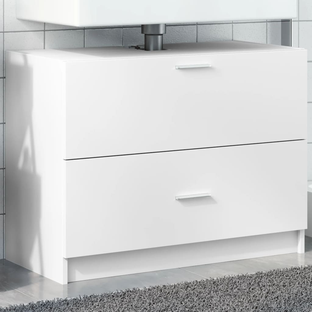 Mobile Lavabo Bianco 78x37x59 cm in Truciolare 848115