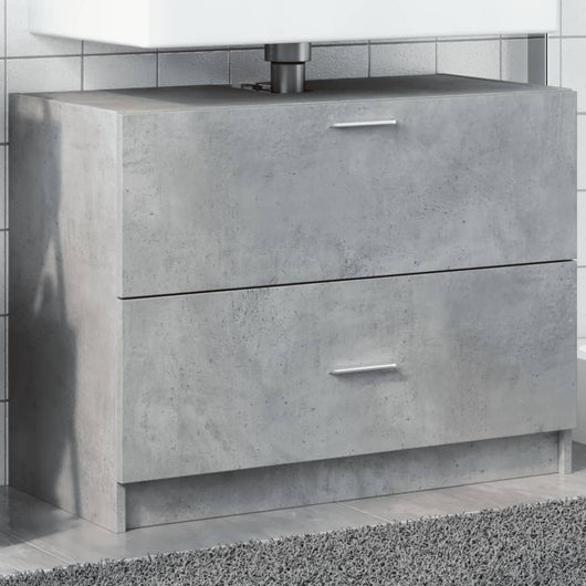 Mobile Lavabo Grigio Cemento 78x37x59 cm in Truciolare 848118