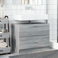 Mobile Lavabo Grigio Sonoma 78x37x59 cm in Truciolare 848120