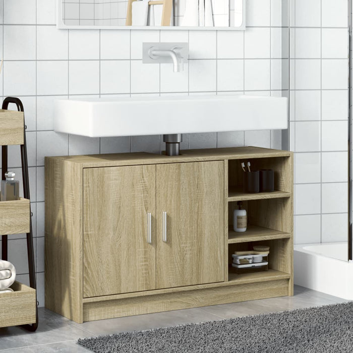 Mobile Lavabo Rovere Sonoma 90x29x55 cm in Truciolare 848124