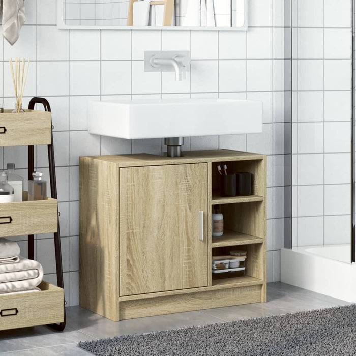 Mobile Lavabo Rovere Sonoma 63x29x55 cm Legno Multistrato 848131