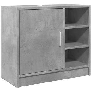 Mobile Lavabo Grigio Cemento 63x29x55 cm in Legno Multistrato 848132