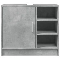 Mobile Lavabo Grigio Cemento 63x29x55 cm in Legno Multistrato 848132