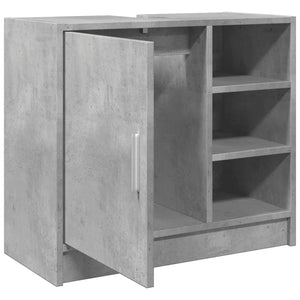 Mobile Lavabo Grigio Cemento 63x29x55 cm in Legno Multistrato 848132