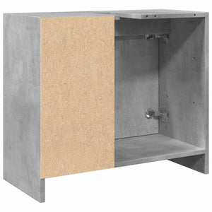 Mobile Lavabo Grigio Cemento 63x29x55 cm in Legno Multistrato 848132