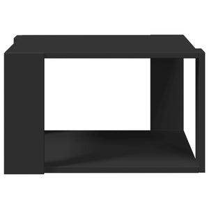 Tavolino da Salotto Nero 51,5x51,5x30 cm in Legno Multistrato 848137