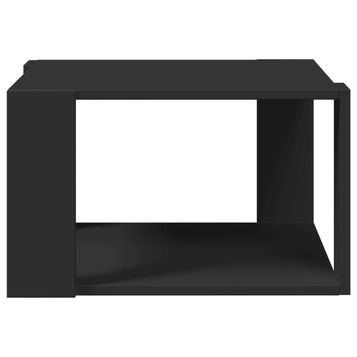 Tavolino da Salotto Nero 51,5x51,5x30 cm in Legno Multistrato 848137