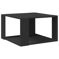 Tavolino da Salotto Nero 51,5x51,5x30 cm in Legno Multistrato 848137