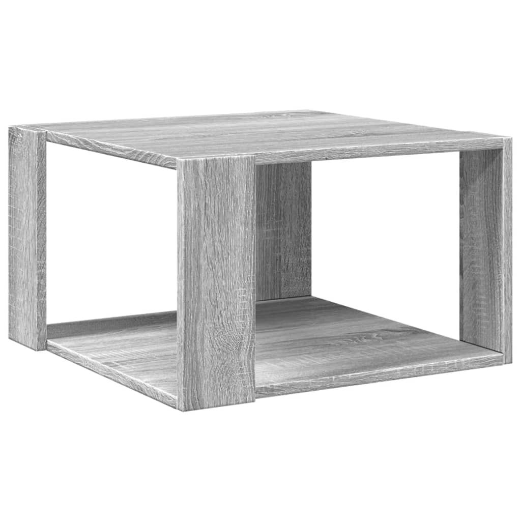 Tavolino Salotto Grigio Sonoma 51,5x51,5x30cm Legno Multistrato 848141