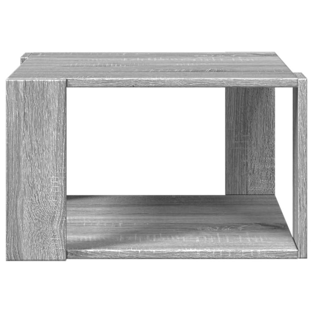 Tavolino Salotto Grigio Sonoma 51,5x51,5x30cm Legno Multistrato 848141