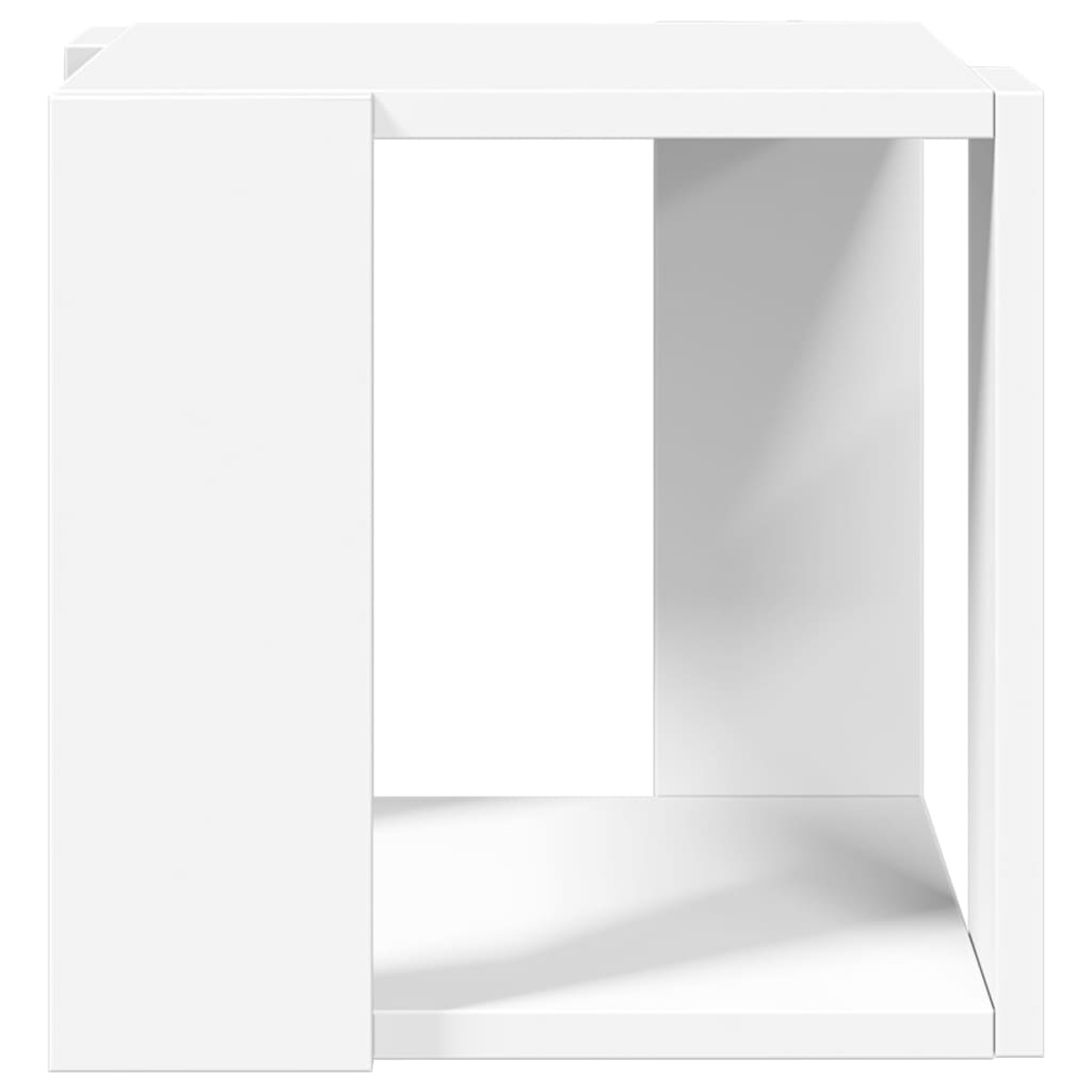 Tavolino da Salotto Bianco 32x32x30 cm in Legno Multistrato 848143