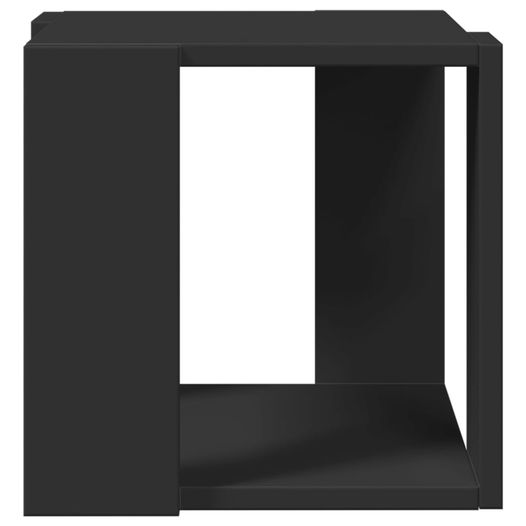 Tavolino da Salotto Nero 32x32x30 cm in Legno Multistrato 848144