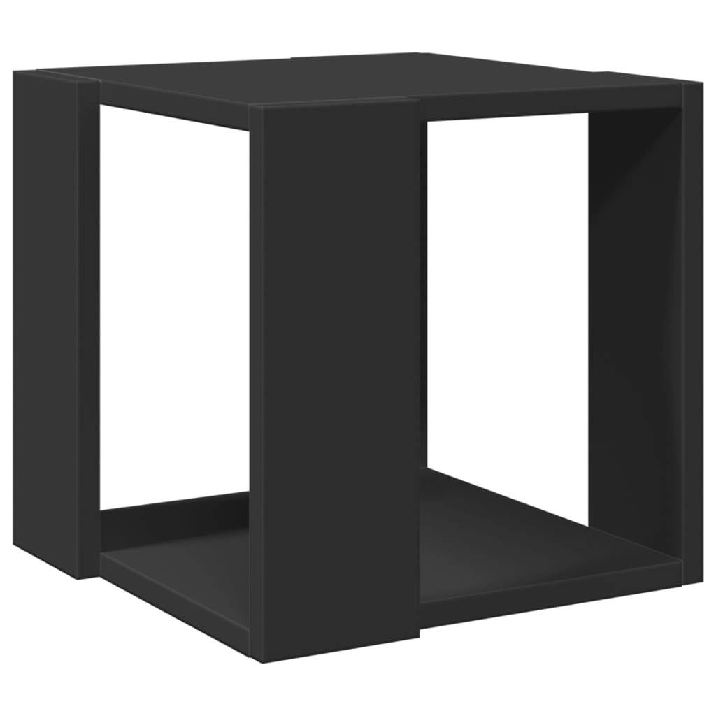 Tavolino da Salotto Nero 32x32x30 cm in Legno Multistrato 848144