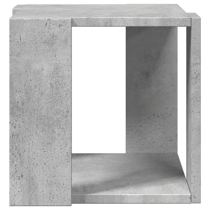 Tavolino da Salotto Grigio Cemento 32x32x30cm Legno Multistrato 848146