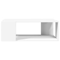 Tavolino da Salotto Bianco 89,5x48x30 cm in Legno Multistrato 848150