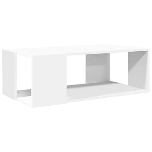 Tavolino da Salotto Bianco 89,5x48x30 cm in Legno Multistrato 848150