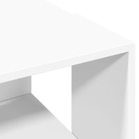 Tavolino da Salotto Bianco 89,5x48x30 cm in Legno Multistrato 848150