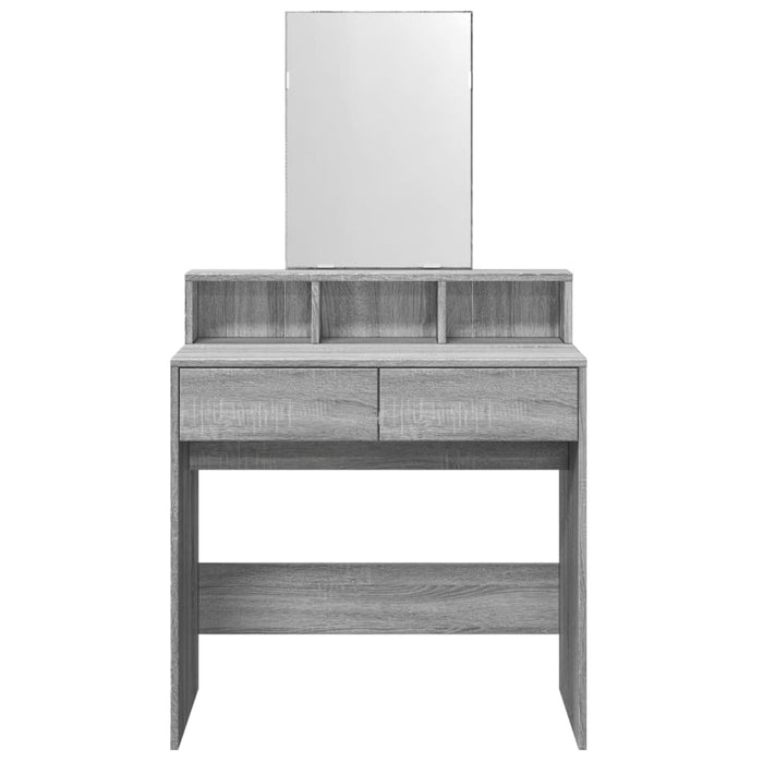 Toeletta con Specchio Grigio Sonoma 80x41x144,5 cm 848176