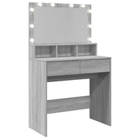 Toeletta con LED Grigio Sonoma 80x41x134,5 cm 848190