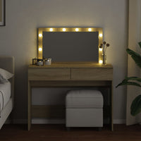 Toeletta con LED Rovere Sonoma 100x40x120 cm 848208