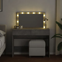 Toeletta con LED Grigio Cemento 100x40x120 cm 848209