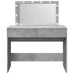 Toeletta con LED Grigio Cemento 100x40x120 cm 848209