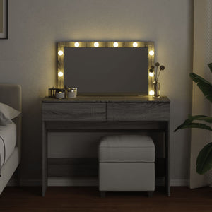 Toeletta con LED Grigio Sonoma 100x40x120 cm 848211